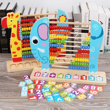 

Kids Wooden Abacus Toys Small Calculator Handcrafted montessori Educational toys Children's Calculating Beads Early Learning