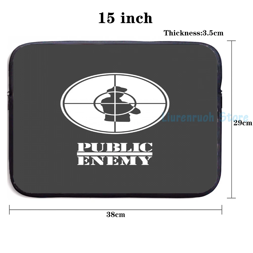 PUBLIC ENEMY ブラックバックパック Funny Graphic Print Public Enemy Hiphop Logo(2) Usb Charge