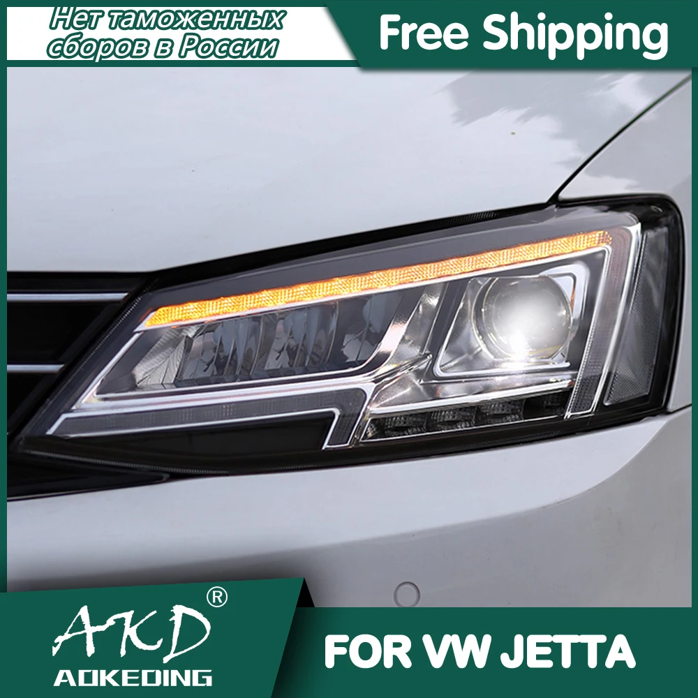 Фасветильник головного света для VW Jetta 2011-2019 s mk6 DRL дневные ходовые огни