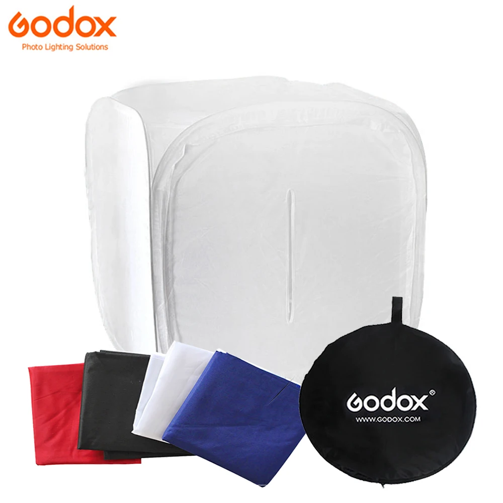 Godox 80cm 60cm 50cm 40cm Photo Lighting Tent With 4 Backdrops