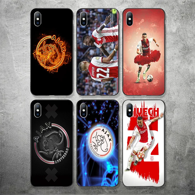 Чехол для телефона Ziyech чехол для iphone DIY для Ajax FC Чехол черный мягкий TPU Tadic для iphone 11Pro X XR XS MAX 7 8 7plus 6 6S 5S SE 5