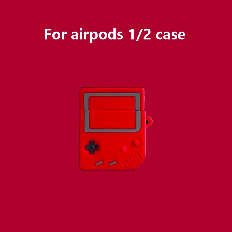 red Защитный милый силиконовый чехол для airpods pro, чехол с животными для airpod, чехол для наушников с изображением Кита, игры fanda, чехол для apple buletooth, чехол s - Цвет: red