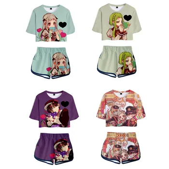 

Summer navel short sleeve short skirt suit women Kids girl Toilet-bound Hanako-kun Nene Yashiro Outfit uniform Cosplay Costume