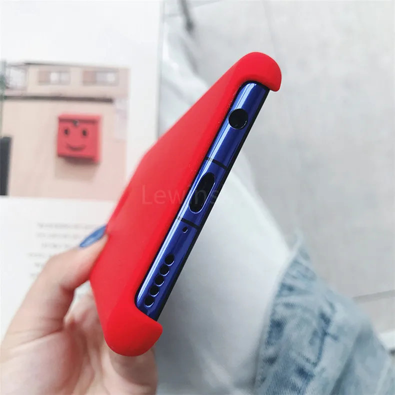 Жидкий силиконовый чехол для huawei P20 P30 mate 20 lite 10 Pro P10 Nova 3 4 чехол на Honor 8X9 View 10 20 мягкий чехол для конфет