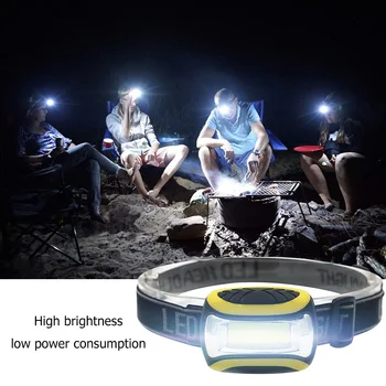 

3 Modes Portable Flashlight Lantern High Brightness Headlight 1 COB LED Headlamp Camping Portable Outdoor Elements