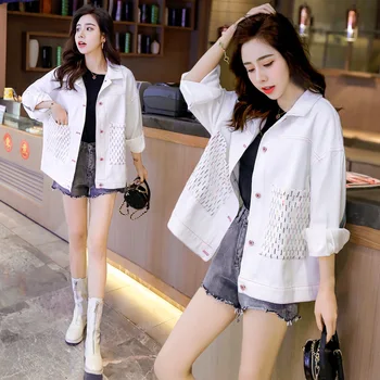 

L Autumn Cowboy Jacket Women Short-height Korean-style Versatile