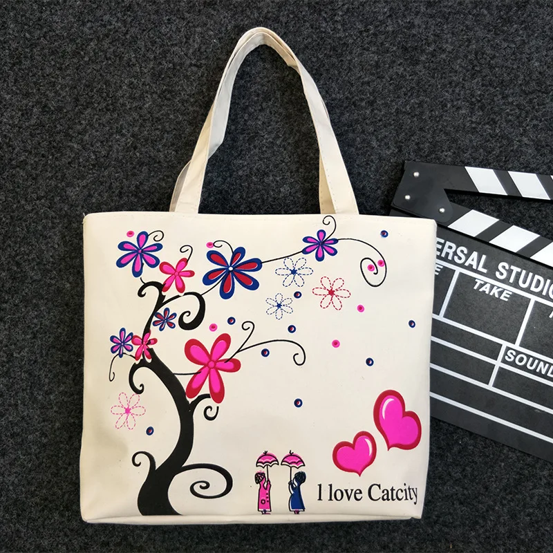 Печатная Одиночная сумка тканевая через плечо женская сумка от производителя Прямая стиль креативный Повседневный Белый крест Canv