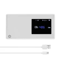 Haushalt Luft Qualität Tester CO2 Meter Tester Sensor mit Kohlendioxid Wert Strom Menge Temperatur Feuchtigkeit Display
