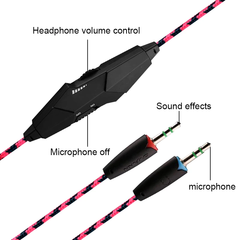 Computer PC Gamer Wired Headphone With Microphone Over ear 3 5 Jack Gaming Headset Stereo Bass Helmet For PS4 Phone Laptop Kids
