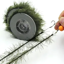 5M Weed Fishing Line Carp Fishing Realistic Soft Hook Link Rig Tool Fish Hook Imitation Natural  Tool Accessories