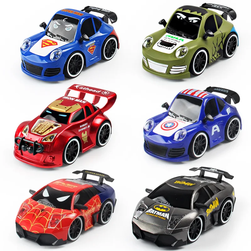 Радиоуправляемый автомобиль, игрушки для детей, Мстители, Железный человек, Капитан Америка, Супермен, Халк, Человек-паук, автомобиль, рождественские подарки, игрушечный автомобиль