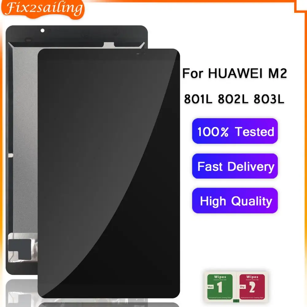100% протестированный ЖК-дисплей 8 0 для Huawei Mediapad M2 ЖК M2-801L M2-801 M2-801W M2-803L матрица с