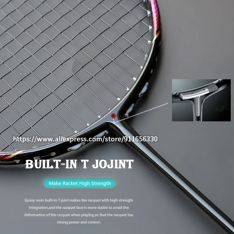 lazada当選者　brightwin ポラロイド Rainbow Frame 100% Carbon Fiber Badminton Rackets Super