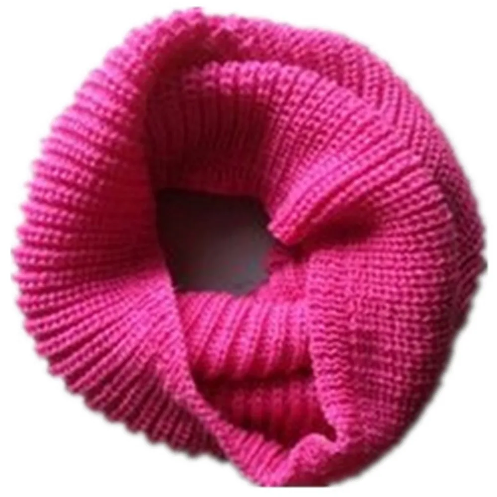 Женский зимний теплый вязаный шарф с 2 кольцами длинный WJ3|Женские шарфы| |