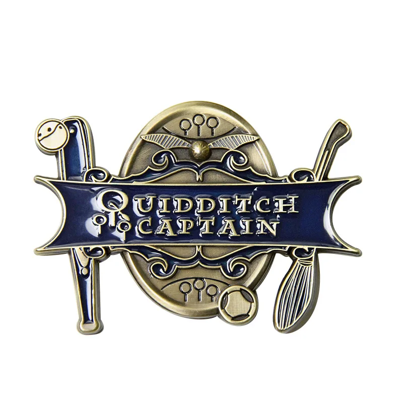 Жесткие эмалированные булавки Quidditch Captain Wizarding World металлические Металлические