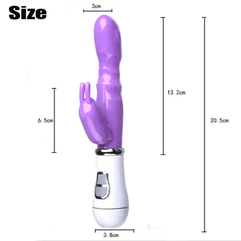 Strong G Spot Dildo Rabbit Vibrator for Women Dual Vibration Waterproof Masturbator Female Vagina Clitoris Massager Sex Toys 3