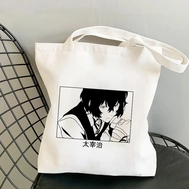 Japan Anime Bungou Stray Dogs Chuuya Nakahara Osamu Dazai Handbags Shoulder Bags Casual Shopping Girls Handbag Women Canvas Bag B134