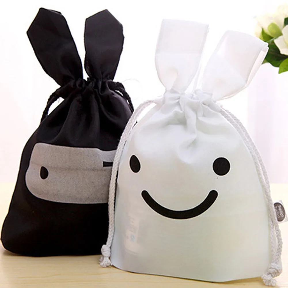 Сумка для хранения с кроликом макияжа дорожная сумка ручек карандашей карманный