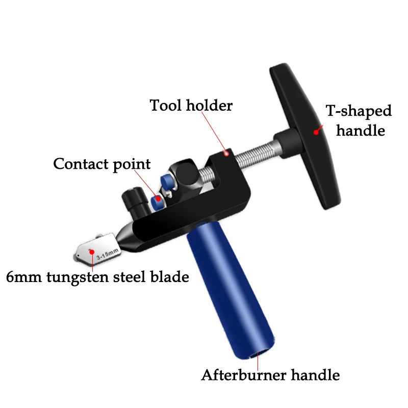 8Pcs 2 In1 Ceramic Tile Glass Divider Cutting Tool Glide Glass Tile Cutter Portable Construction Cutter Tool Diamond Cutting 5