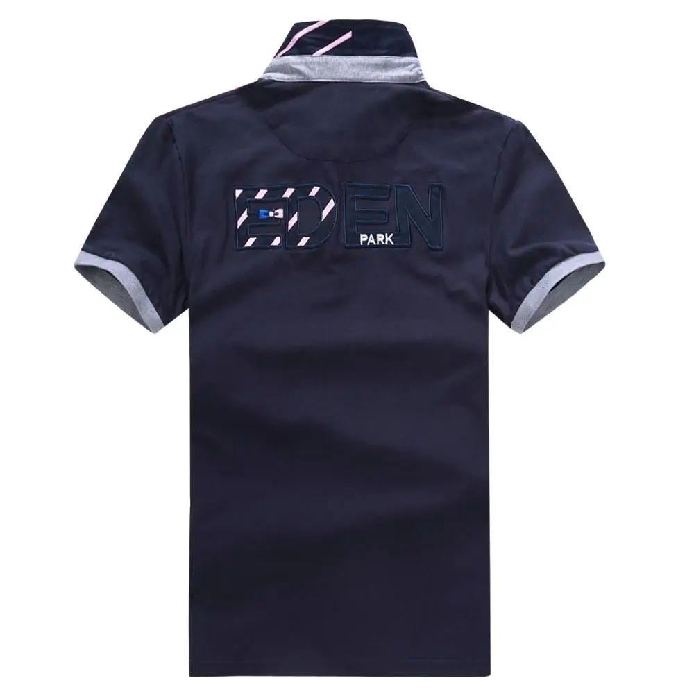 Polo de Eden Park para hombre, camiseta clásica informal de algodón elástico, bordado de alta calidad, de talla grande 3XL, novedad de 2021