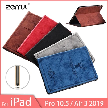 

For iPad Pro 10.5 Case 2017 iPad Air 2019 Case Fabric Silicone Soft Back Trifold Stand Sleep Smart Cover for iPad Air 3 Case