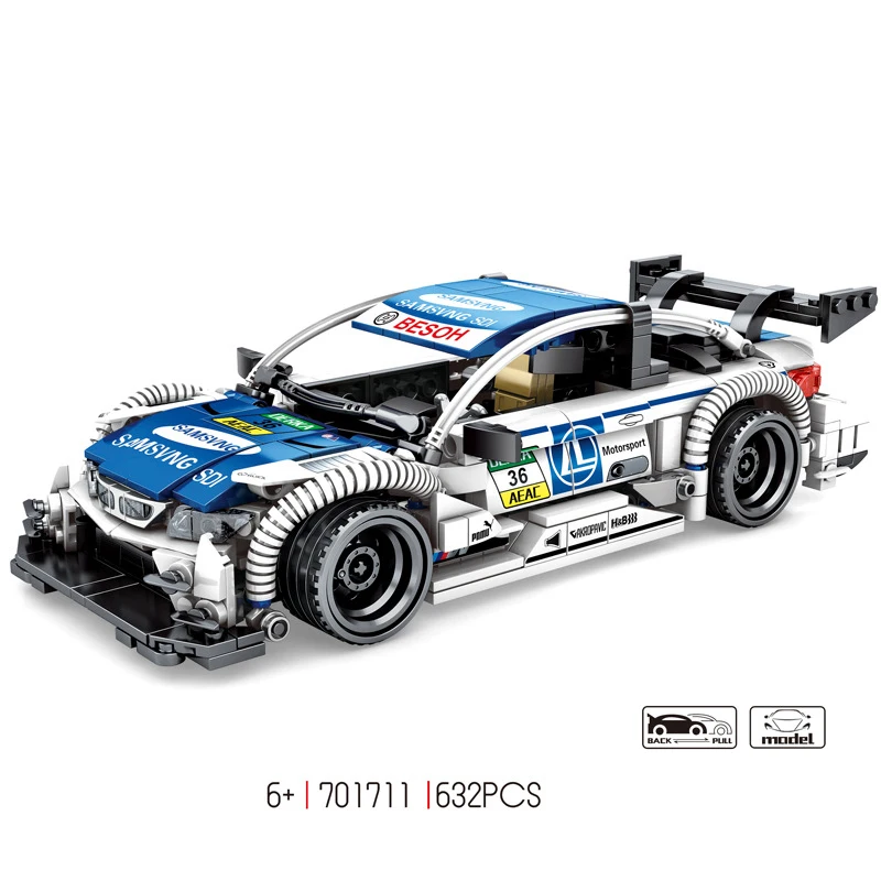 

technics germany brand m4 moc building block super racing car bricks model pull back vehicel toys collection for boys gifts