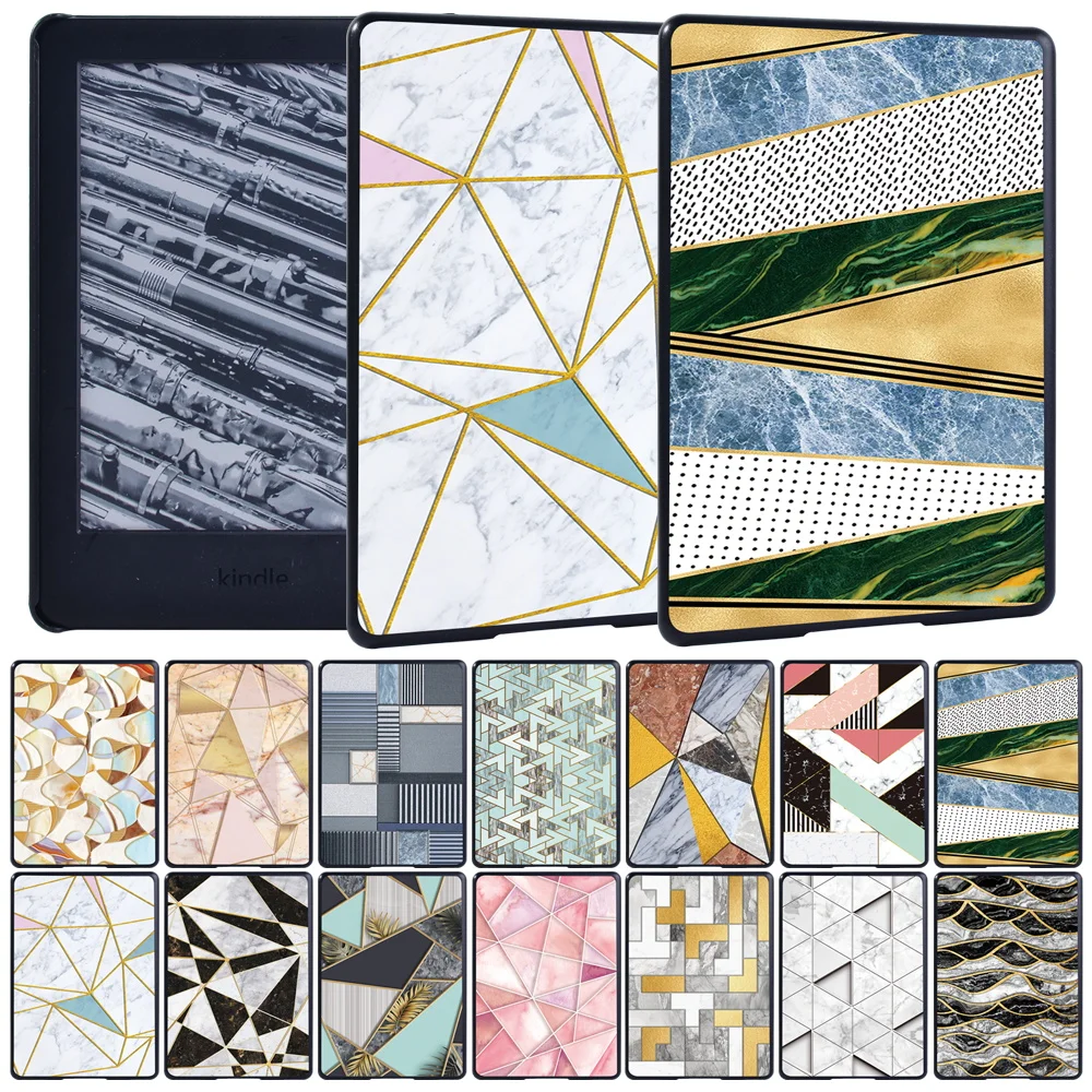 

For Amazon Kindle EReader Paperwhite 1/2/3/4/Kindle 10th Gen 2019/8th Gen 2016 Tablet Hard Back Cover + Pen