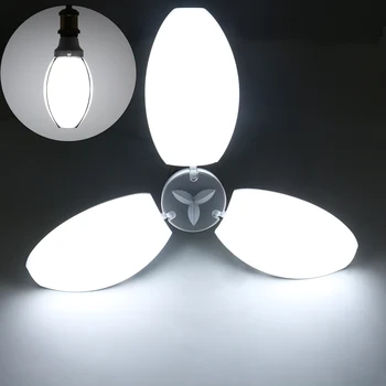 

AC85-265V 45W LED Light Bulb LED Folding Garage Lamp E27 Adjustable LED ceiling Light White for Home Garage Warehouse Lighting #