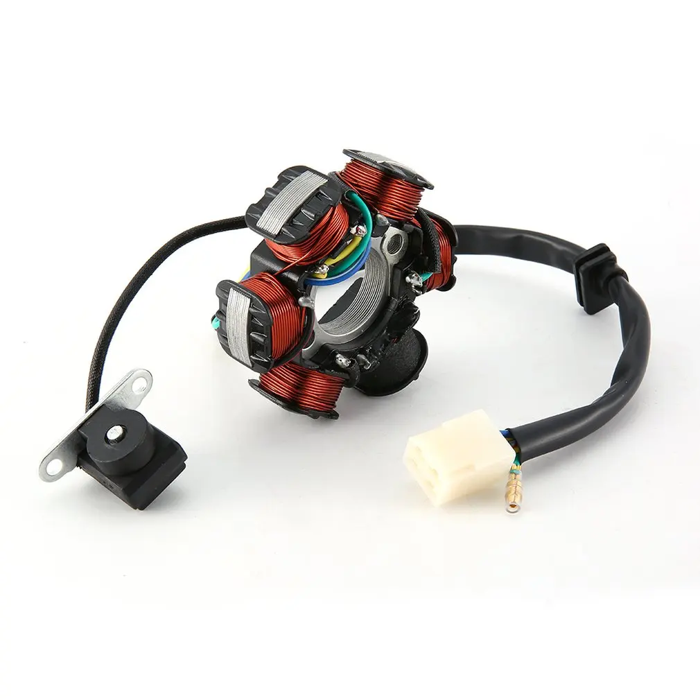 Мотоцикл 6-coil провод волна AC МАГНЕТО СТАТОР катушка генератор для 50cc 70cc 90cc 100cc 110cc 125cc Dirt Bike