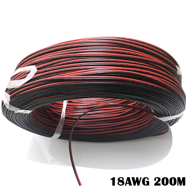 10 м 18 AWG 2*0,75 мм Удлинительный провод кабель используется для 12 В 24 в светодиодный ленточный кабель рекламный светильник