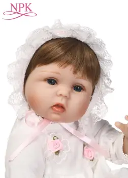 

40CM Silicone Dolls Reborn Baby Girl Toys Gift Real Alive Baby New Born Bonecas Bebe Dolls Menina Baby Girls Boys Dolls