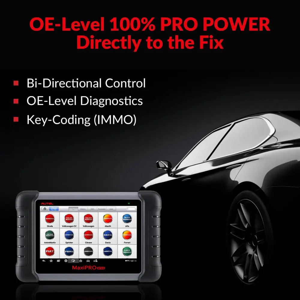 Autel MAXIPRO MP808 диагностический инструмент OBDII OBD 2 Автомобильный сканер