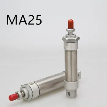 

Freeshipping Stainless Steel Pneumatic cylinder with magnet MA25 bore 25mm stroke 25-500mm double acting Single Rod Air Cylinder