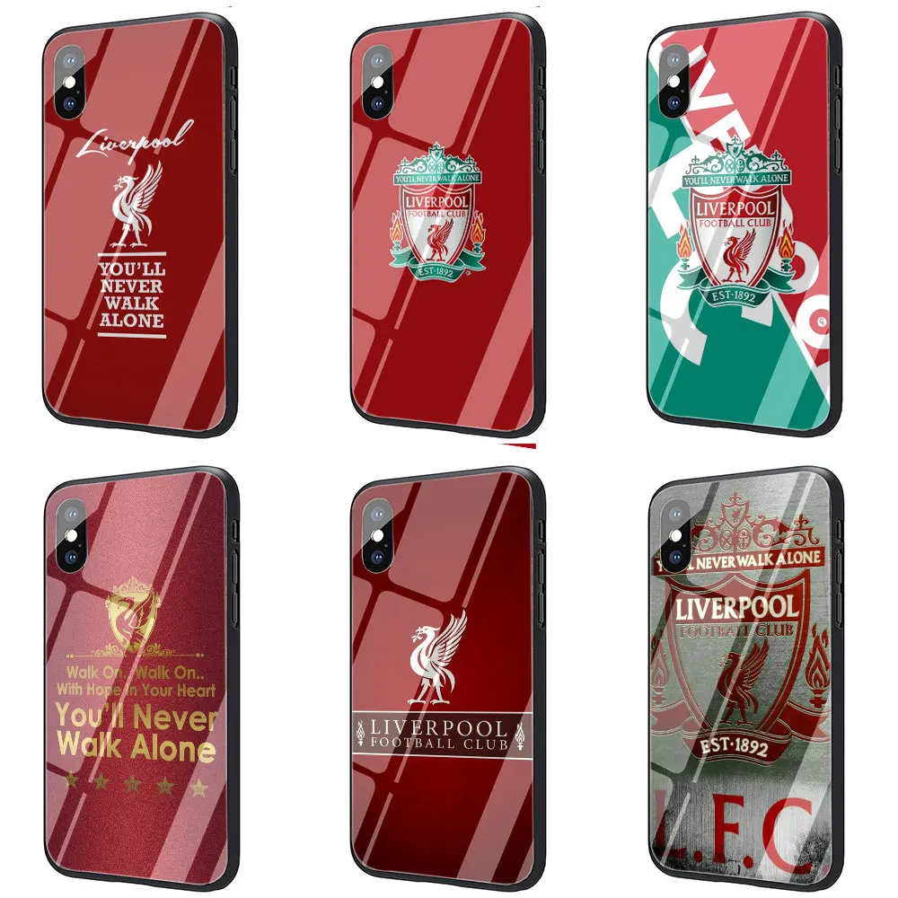Чехол для телефона из закаленного стекла Liverpool Club для iphone 5 5S 6 6S Plus 7 8 Plus X XS XR 11 Pro Max