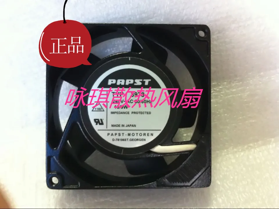 Ebmpapst TYP 3978 AC 240V 10 Вт, Размеры: 90x90x25 мм 2-контактный Сервер вентилятор охлаждения
