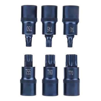 

T40/45/50/55/60/70 Torx Screwdriver Socket Bits Adapter Drive Socket Tools Length 55 Mm/2.17" For Home
