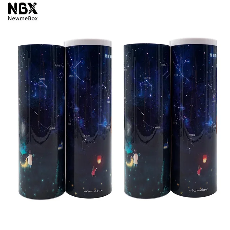Starry Story NBX пенал для карандашей с паролем, держатель для ручек с рисунком из мультфильма, Большая вместительная коробка для канцелярских принадлежностей, кодовый замок, сумка для хранения для дома, офиса, школы - Цвет: Starry Story