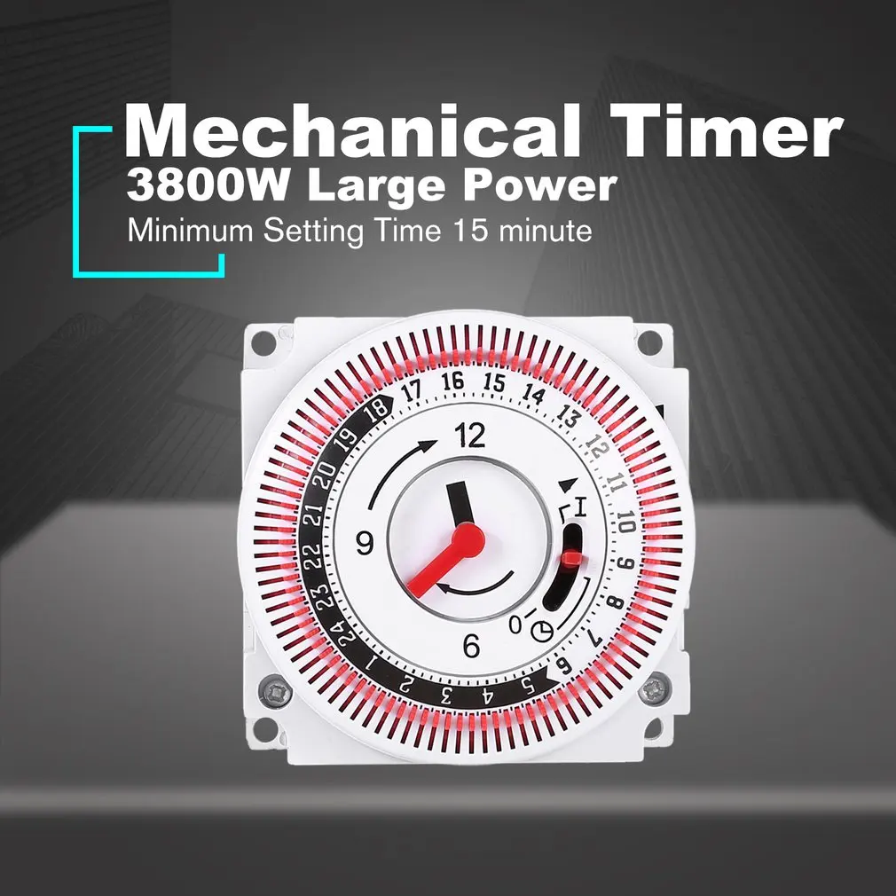 Механический таймер 250 В счетчик времени напоминание 15 мин 24 ч кухонный обратный отсчет энергосберегающий Контроллер промышленный переключатель времени