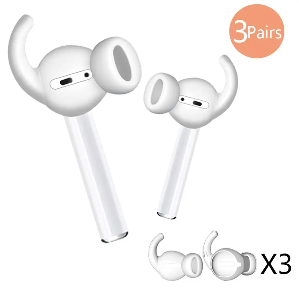 3 пары для Earpods Air-Pods 1 2 чехол анти-потеря мягкий силиконовый в уши чехол для наушников Eartips For-Airpods чехол Аксессуары
