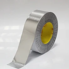 20M Resist Fireproof Foil Tape Aluminum Sealing Duct Adhesive Thermal Waterproof Heat Insulation High Temperature Resistant Tool