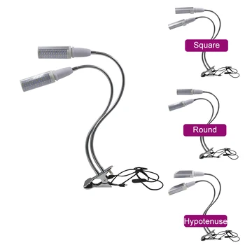 

2 Head Plant Light Lamp Replaceable Bulb Timing Function Plant Grow Light 45W