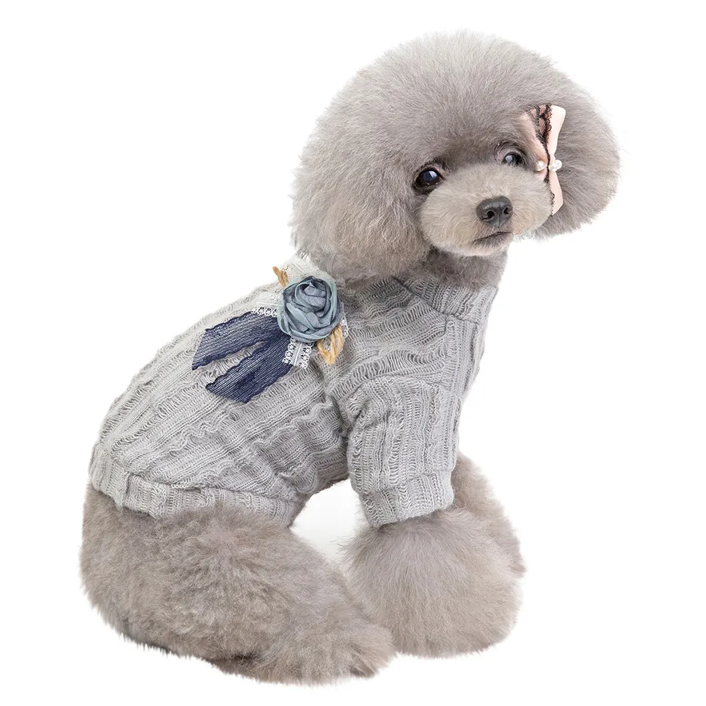 2019 New Dog Sweater Pet Solid Color Sweater Autumn And Winter Fashion Keep Warm Dog Cat Clothing Jersey Perro Maglioni Per Cani