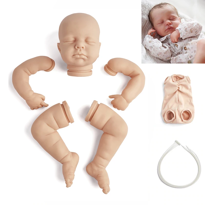 RSG 20 inch DIY Blank Reborn Baby Doll Parts Sleeping Loulou Unpainted  Unfinished Doll Parts Baby Unfinished Vinyl Kit | Kid Toys 4 Us