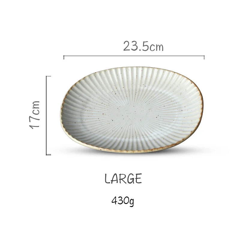 large dish FANTERCY индивидуальный креативный набор, набор тарелок для еды, домашнее блюдо для еды, керамические чашки, столовые приборы, посуда и тарелки, наборы - Цвет: large dish