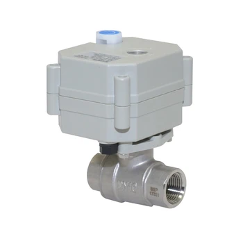 

DC 7-35V,2-Way Motorized Ball Valve NPT/BSP 1/2''-1'' Electrical Ball Valve with Manual Override CR3-02,Stainless Steel 304