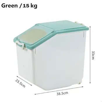 

Plastic Sealed Moisture-proof Storage Box Kitchen Grain Rice Container Storage Box Kitchen Rice Storage Box Flour Grain Storage
