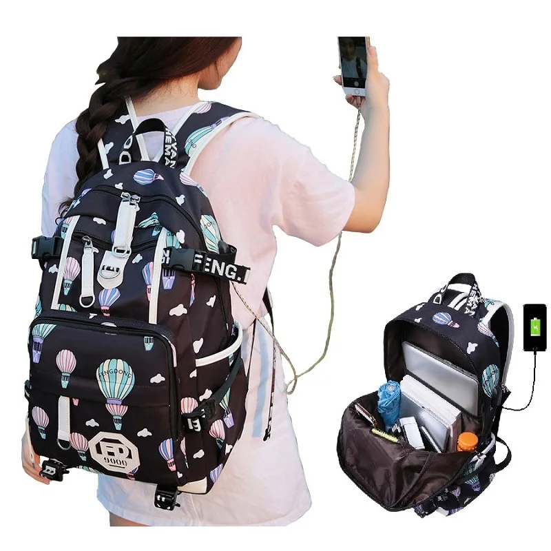Рюкзак для ноутбука девочек-подростков Mochila Bolsa escola школьные сумки школьная сумка