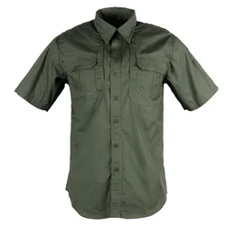 Men's Military Clothing Lightweight Army Shirt Quick Dry Tactical Shirt Summer short Sleeve Work Shirts