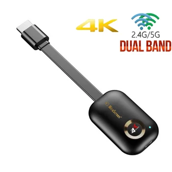 

Mirascreen Sharing Screen 2.4G/5G wireless mira screen display 4K UHD TV Stick mira screen dongle tv buddy adapter homescreen G9