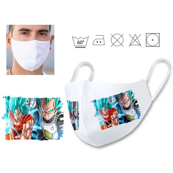 

Reusable hygienic mask GOKU VEGETA SSJ GOD combat BROLY double layer